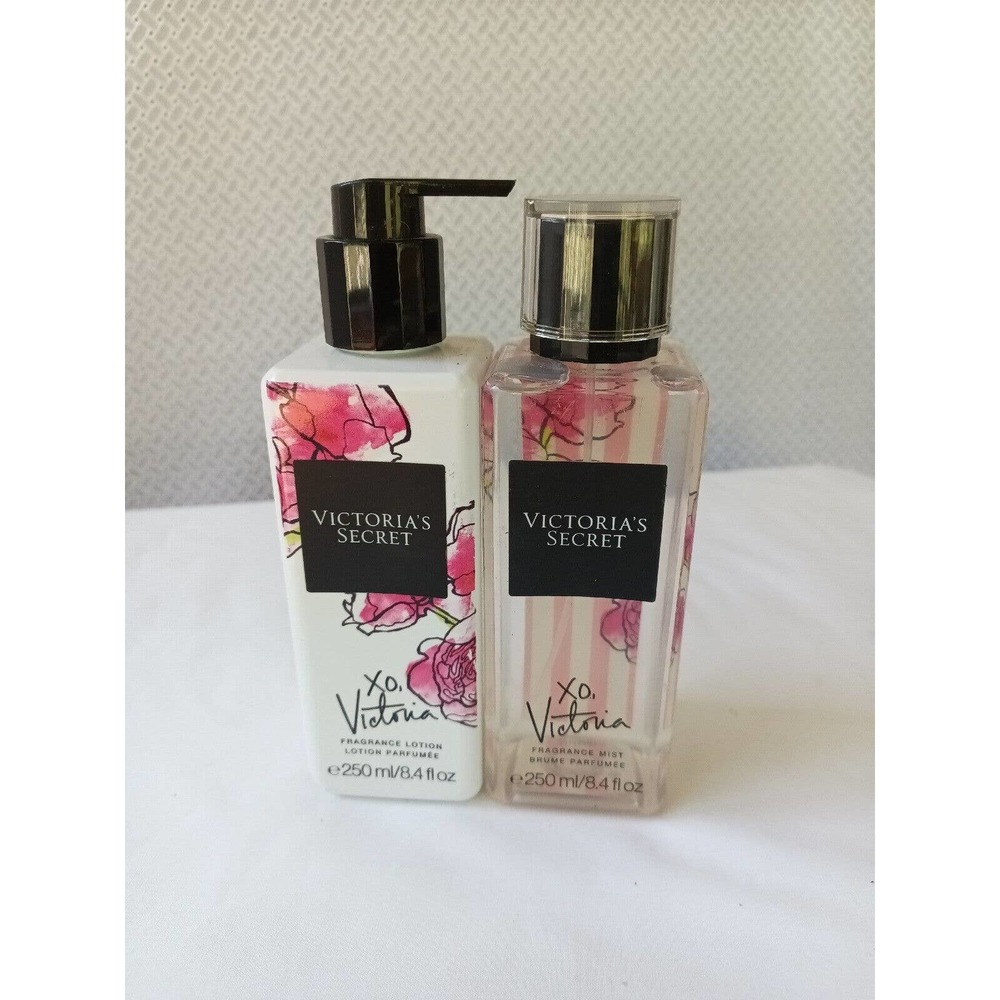 2 Pc Victoria's Secret Xo Victoria Fragrance Lotion & Fragrance Mist Set New